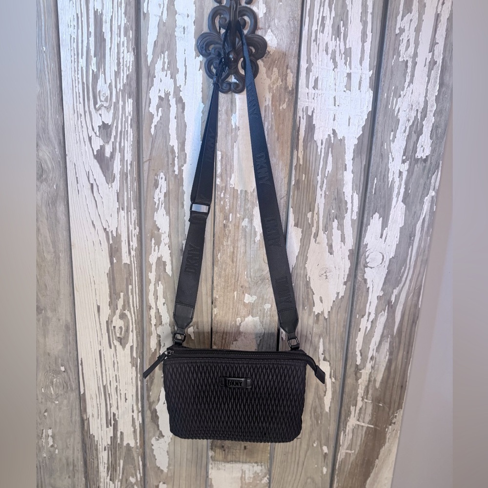 DKNY Crossbody Bag Black 3 Compartments